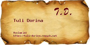 Tuli Dorina névjegykártya